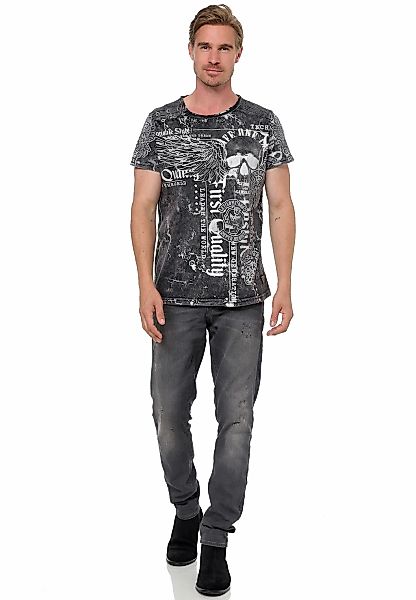 Rusty Neal T-Shirt "Rusty Neal", mit Allover-Print günstig online kaufen