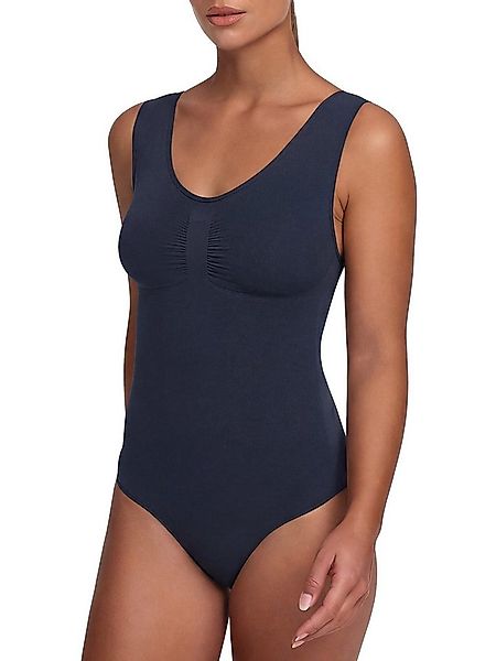 cfab Miederbody Tank Bodysuit Sculpting Shapewear mit String-Navy Blue-L (1 günstig online kaufen