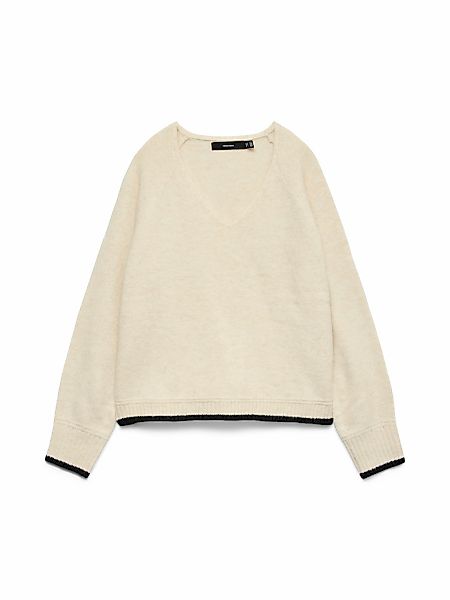 Vero Moda Strickpullover "VMAQUARIUS LS V-NECK RAGLAN PULLOVER BF" günstig online kaufen