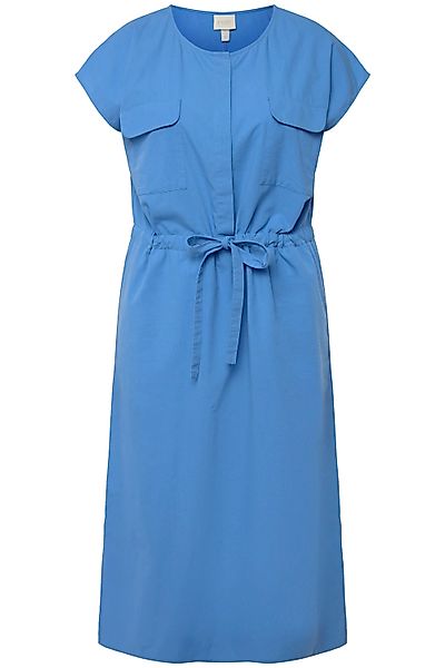 Ulla Popken Midikleid Midikleid Rundhals ärmellos günstig online kaufen