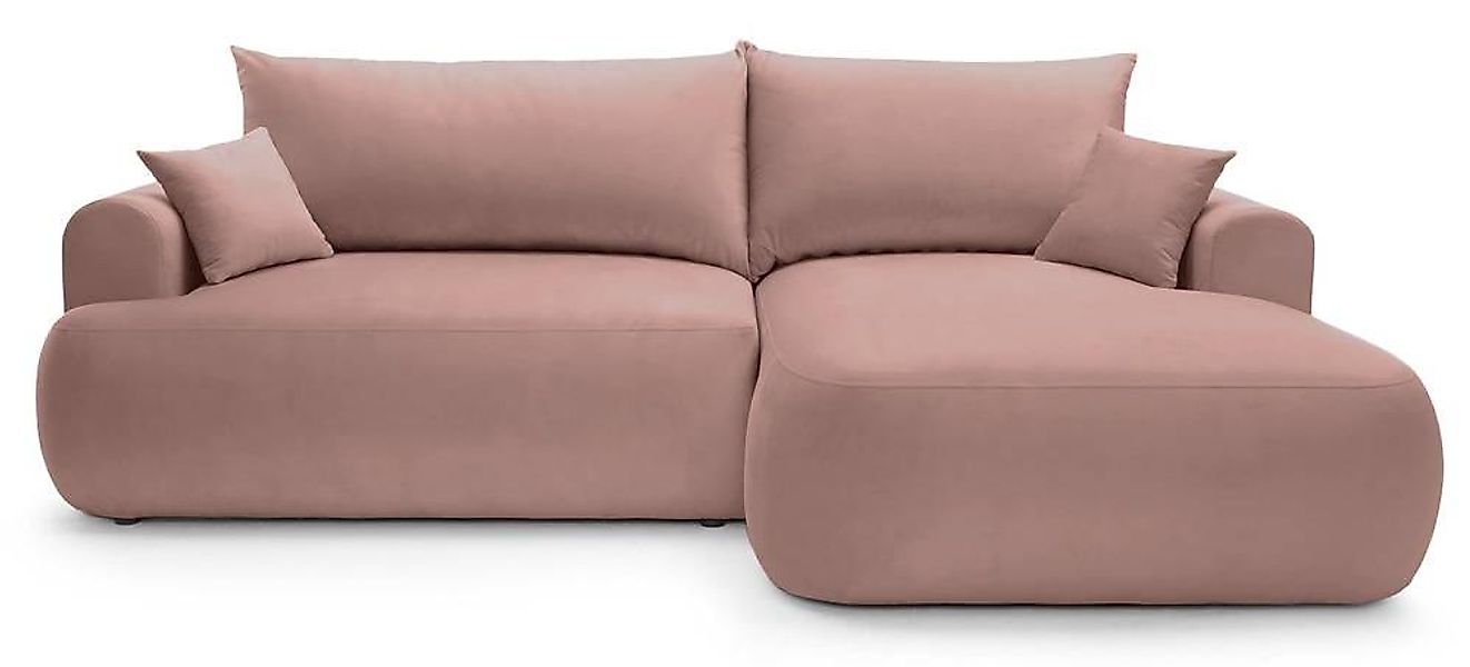 NADUVI Collection | Ecksofa Philipa rechts mit Stauraumfach Samt günstig online kaufen