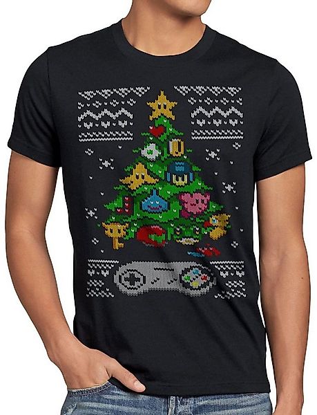 style3 T-Shirt 16-Bit Ugly Sweater x-mas pulli weihnachtsbaum nintendo swit günstig online kaufen