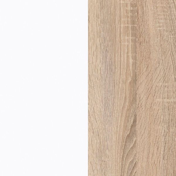 Flex-Well Exclusiv Unterschrank Valero 50 cm Hochglanz Weiß-Sonoma Eiche günstig online kaufen