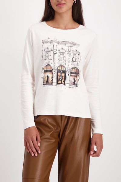 Monari Langarmshirt Regular fit mit Rundhalsausschnitt günstig online kaufen