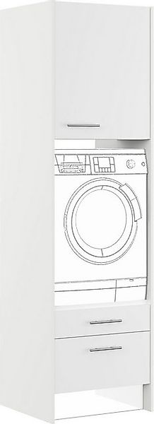IMPULS KÜCHEN Waschmaschinenumbauschrank "Valencia", Breite/Höhe: 64/220,6 günstig online kaufen