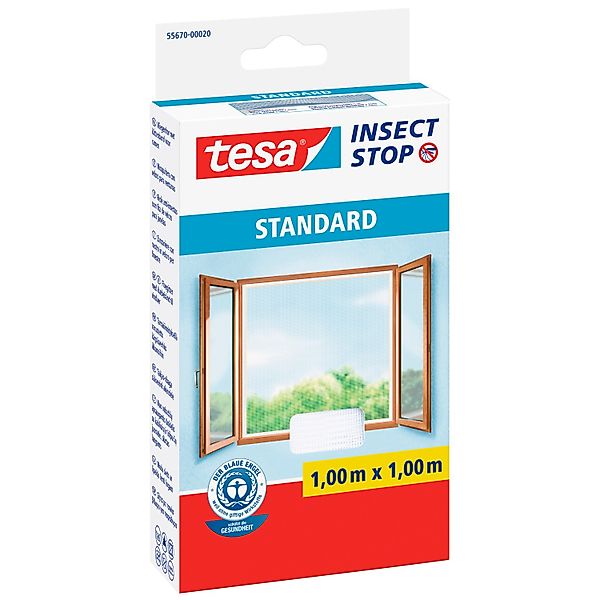 tesa® Insect Stop  Klett Fliegengitter für Fenster weiß günstig online kaufen