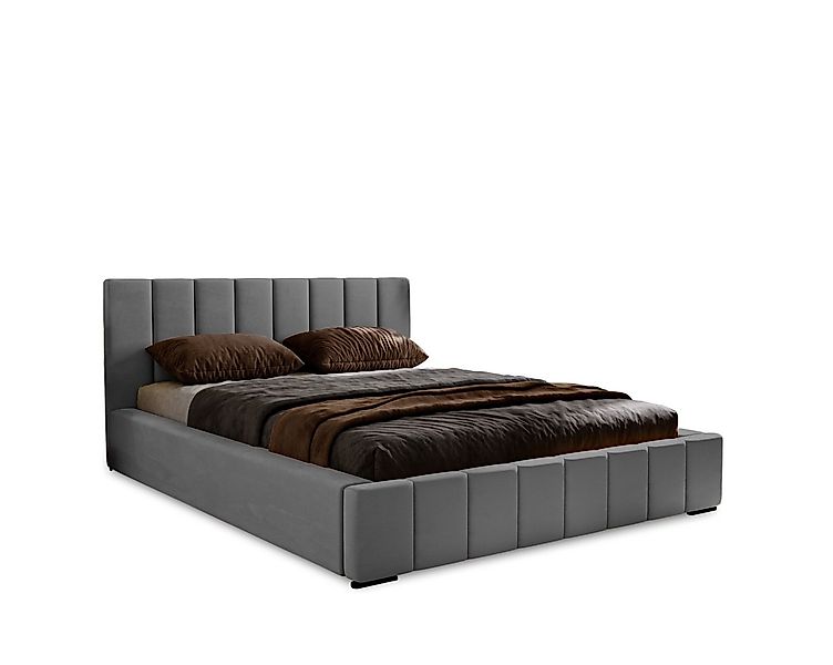 MARPUR Polsterbett NERO (Polsterbett mit Bettkasten und Kopfteil, Lattenros günstig online kaufen