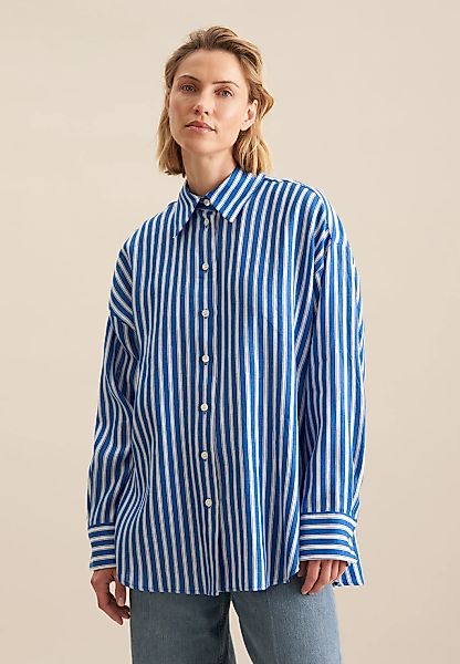 seidensticker Longbluse "Schwarze Rose" 1/1 Kragen Streifen günstig online kaufen