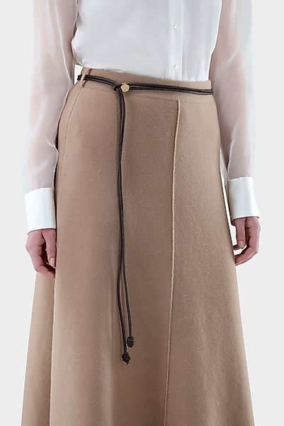 Rock aus zweifarbigem Doppelstrick günstig online kaufen