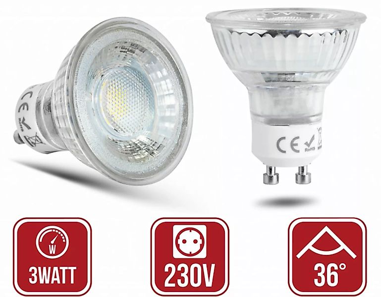 GU10 3Watt LED 230Volt Leuchtmittel günstig online kaufen