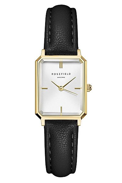 ROSEFIELD Quarzuhr Quarz Octagon XS Schwarz/Goldfarben günstig online kaufen
