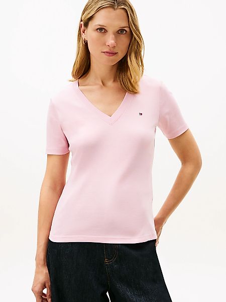 Tommy Hilfiger T-Shirt "SLIM CODY V-NECKK SHORT SLEEVE" mit V-Ausschnitt, B günstig online kaufen