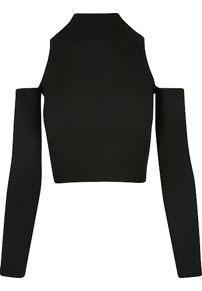 URBAN CLASSICS Fleecepullover Urban Classics Damen Ladies Rib Knit Cut Out günstig online kaufen