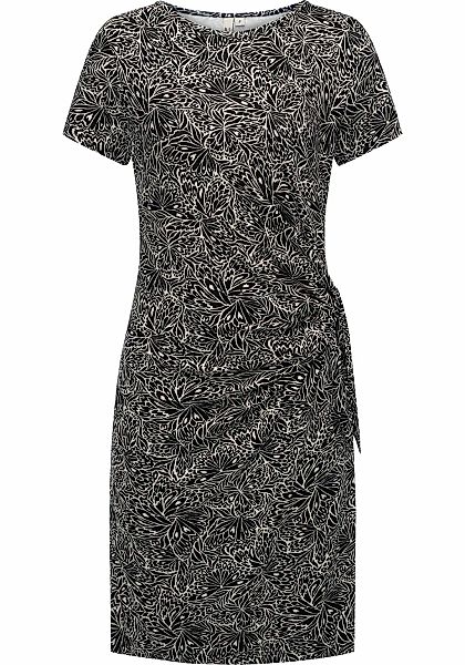 Ragwear Shirtkleid "Knotta Print" Ohne Tasche Kurzarm Sommerkleid mit seitl günstig online kaufen