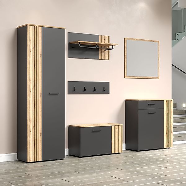 INOSIGN Garderoben-Set "Estepona" Komplett-Set, 6 Stk. tlg. Set: Schrank, B günstig online kaufen