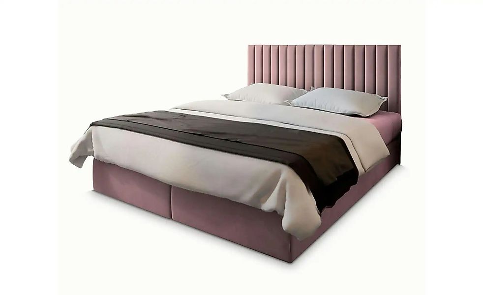 MASSENO Boxbett mit Bettkasten Bresel ¦ rosa/pink ¦ Maße (cm): B: 140 H: 98 günstig online kaufen