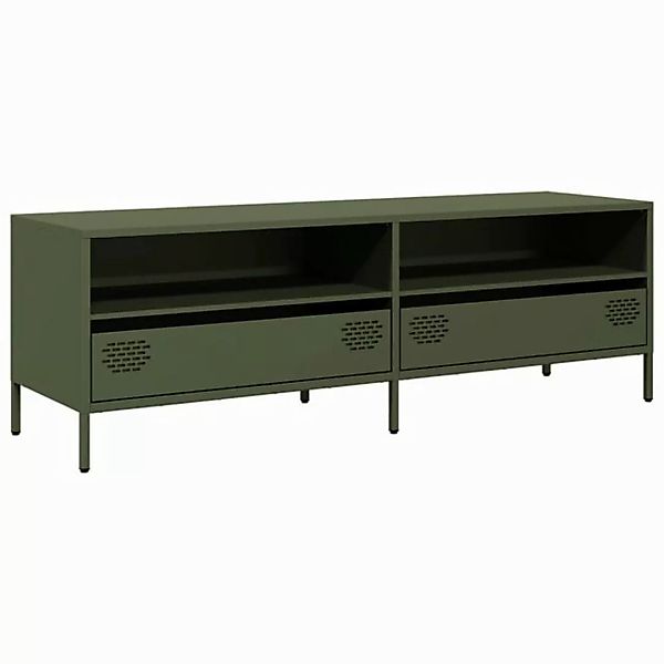 vidaXL Schrankmodule TV-Schrank Olivgrün 135x39x43,5 cm Kaltgewalzter Stahl günstig online kaufen