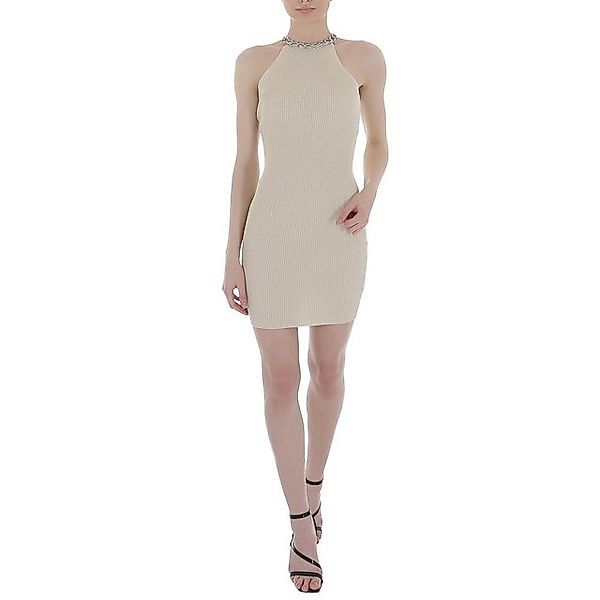 Ital-Design Strickkleid Damen Party & Clubwear Kette Stretch Strickoptik Mi günstig online kaufen