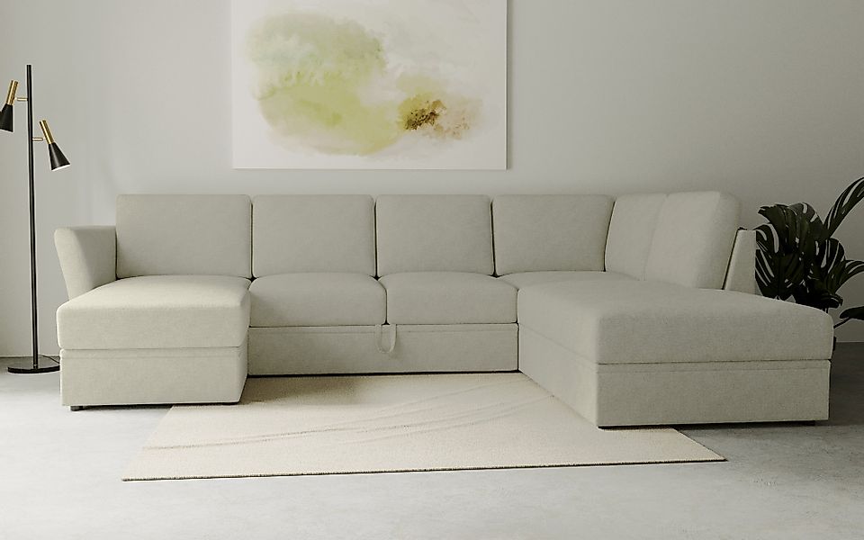 Home affaire Wohnlandschaft »Lavars Schlafsofa«, mit Bettfunktion und Staur günstig online kaufen