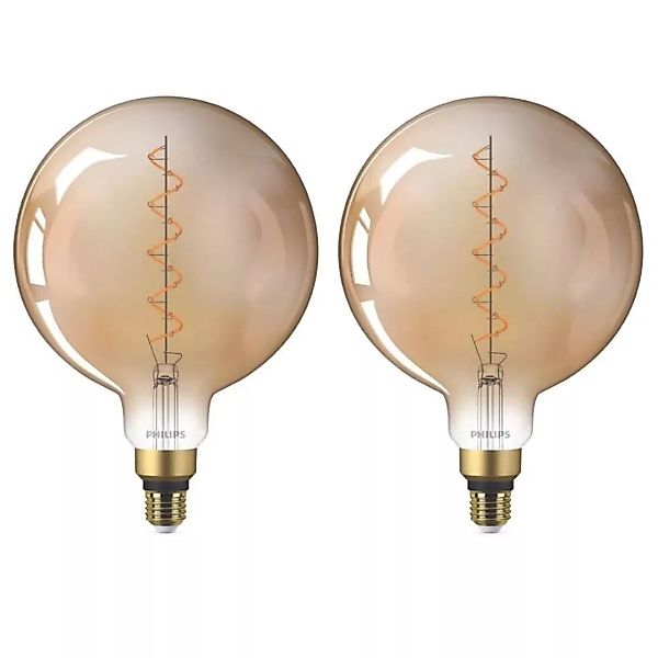 Philips LED Lampe ersetzt 25W, E27 Globe G200, gold, warmweiß, 300 Lumen, n günstig online kaufen