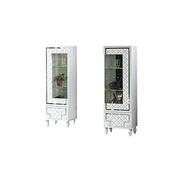 JVmoebel Vitrine Komplette Wohnzimmer Vitrinen Set Schrank 2tlg. Anrichte G günstig online kaufen