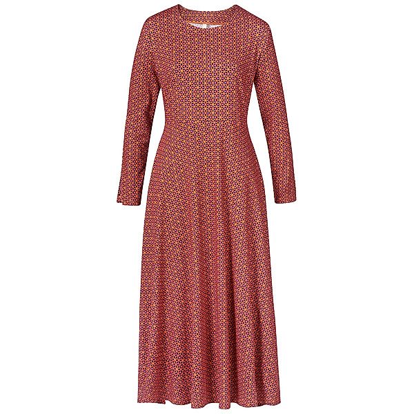 Jersey Kleid Langarm Aus Bio-baumwolle Gemustert günstig online kaufen