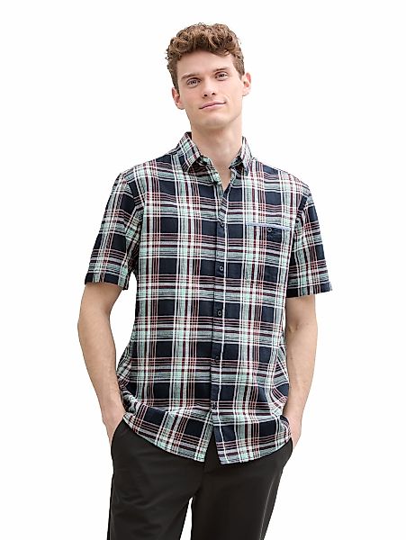 TOM TAILOR Kurzarmhemd, mit Karo Muster günstig online kaufen