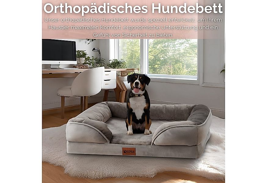 ecosa Hundekorb EO-6080, Samt, Wasserabweisende Innenausstattung günstig online kaufen