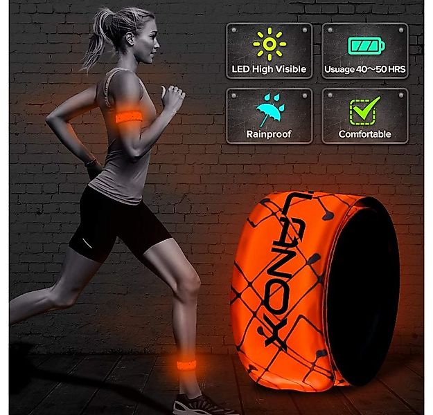ELANOX LED Blinklicht LED Armband Leuchtband Sport Outdoor Reflektorband Si günstig online kaufen