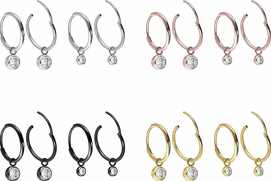 FILANGO Creolen-Set Titan Ohrclicker Creolen RUNDER günstig online kaufen