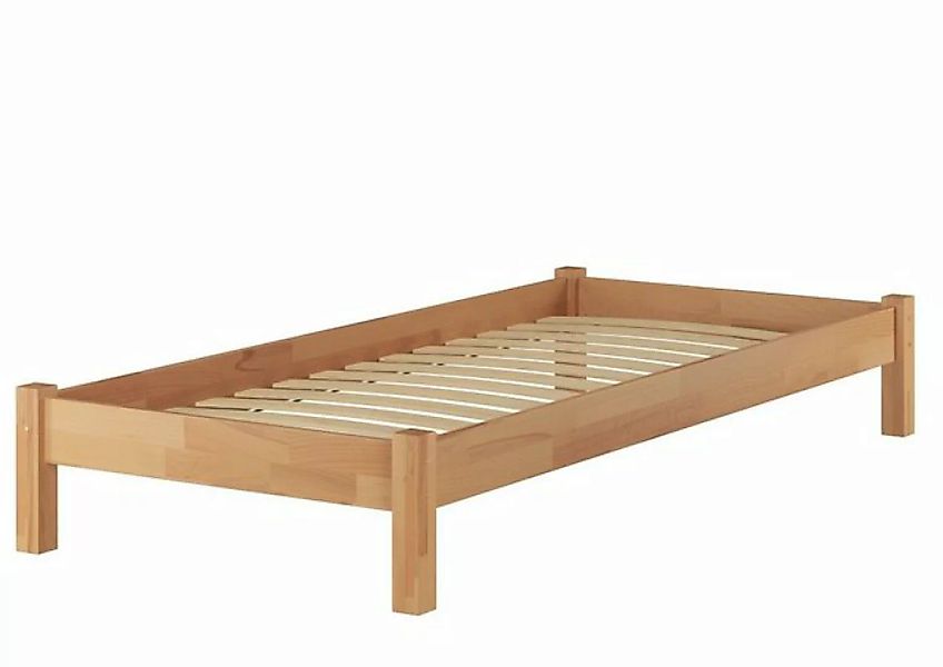 Erst-Holz® Kinderbett ohne Kopfteil Buche 100x200 mit Federleisten natur Gr günstig online kaufen