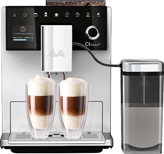 Melitta Kaffeevollautomat "CI Touch F630-111" silber, 10 Kaffeerezepte, 2-K günstig online kaufen