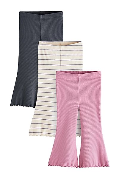 Next Leggings Gerippte Leggings mit Schlag, günstig online kaufen