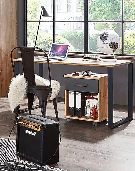 Wimex Schreibtisch »Liverpool, Tisch im coolen Loft Style«, mit Kufen aus M günstig online kaufen