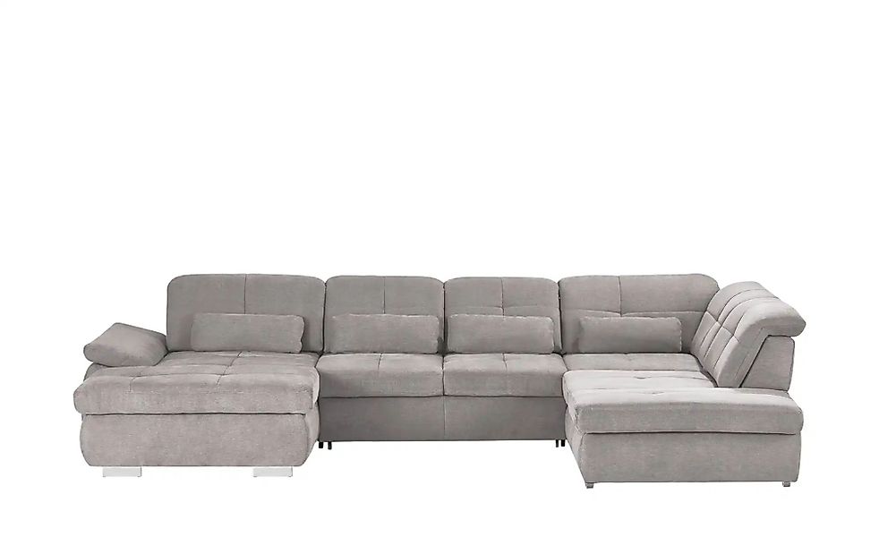 Wohnlandschaft mit Funktion  Perry ¦ grau ¦ Maße (cm): B: 374 Polstermöbel günstig online kaufen