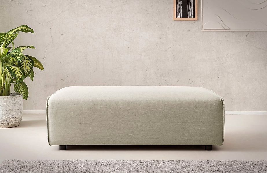 LeGer Home by Lena Gercke Hocker »PIARA, Polsterhocker mit Kedernaht in Cor günstig online kaufen