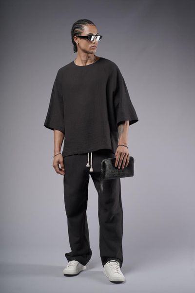 Denim Distriqt Freizeitanzug Feiner Leinen Oversized günstig online kaufen