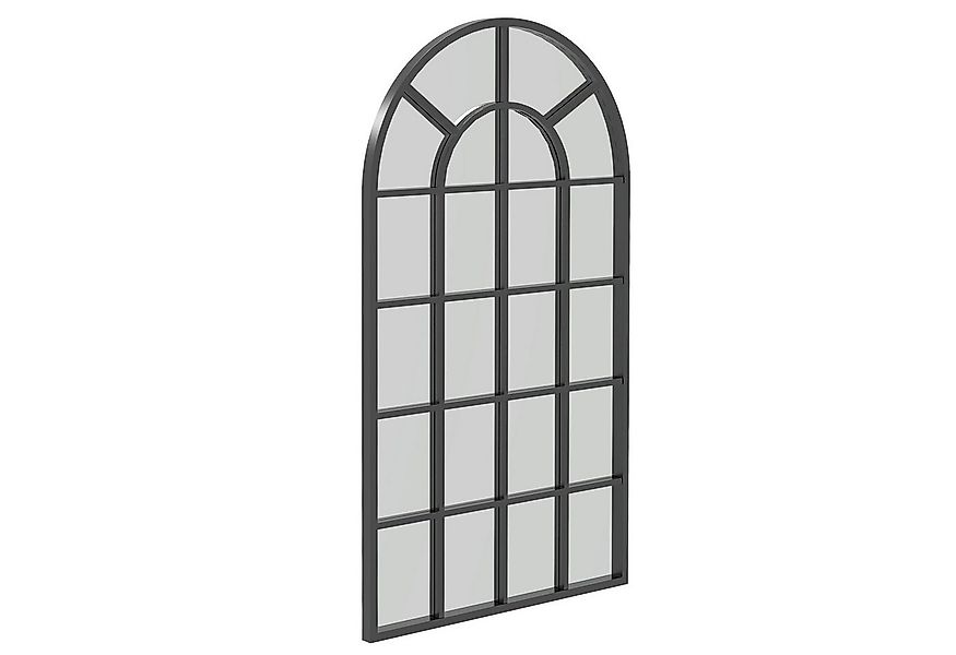 furnicato Spiegel Dekospiegel großer Bogen, Fensteroptik, Schwarz inkl. (1- günstig online kaufen
