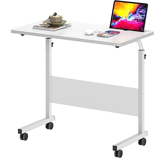 NUODWELL Computertisch Höhenverstellbar Laptoptisch Computertisch mit Rolle günstig online kaufen