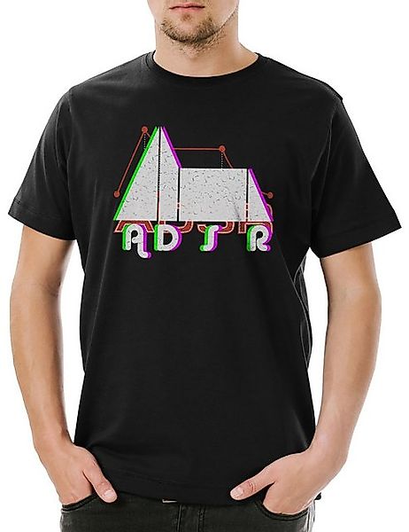 Urban Backwoods Print-Shirt Synthesizer ADSR Glitc Herren T-Shirt Electro T günstig online kaufen