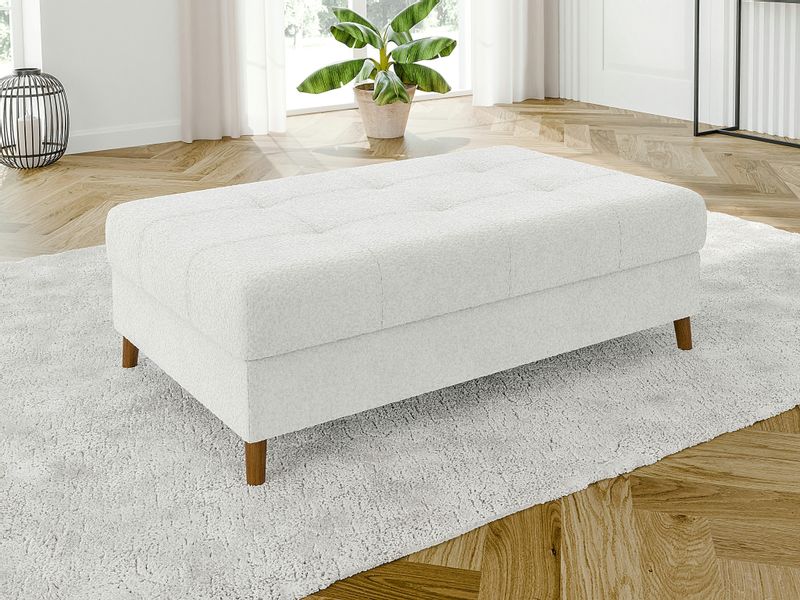 S-Style Möbel Polsterhocker Leif mit Braun günstig online kaufen