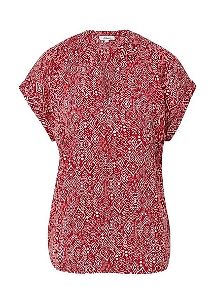 s.Oliver Kurzarmbluse – leichte Baumwollbluse für günstig online kaufen