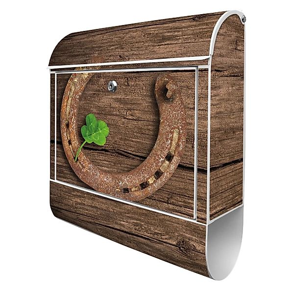 Banjado Design Briefkasten Weiß Pulverbeschichtet 39x47x14cm 2 Schlüssel Mi günstig online kaufen