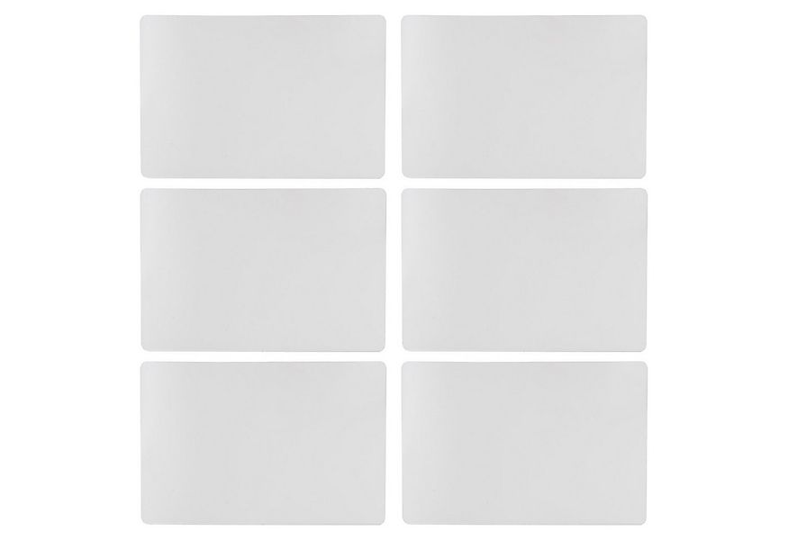 Home4You Platzset Tischset 6-teilig, 45 x 30 cm, Halbtransparent, Polypropy günstig online kaufen