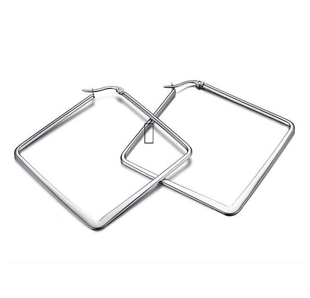 Kingka Paar Creolen Square Hoop Creolen viereckige Creolen Ohrringe Edelsta günstig online kaufen