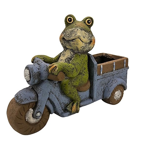 Online-Fuchs Gartenfigur Frosch mit Motorrad und günstig online kaufen