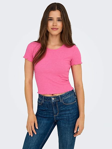 ONLY Rundhalsshirt "ONLEMMA S/S SHORT TOP NOOS JRS" Rundhals, modisch, regu günstig online kaufen