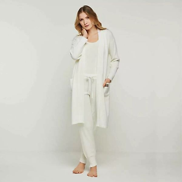 Merino Loungewear Set "Cardigan Blossom & Top Blossom & Hose Bella" günstig online kaufen