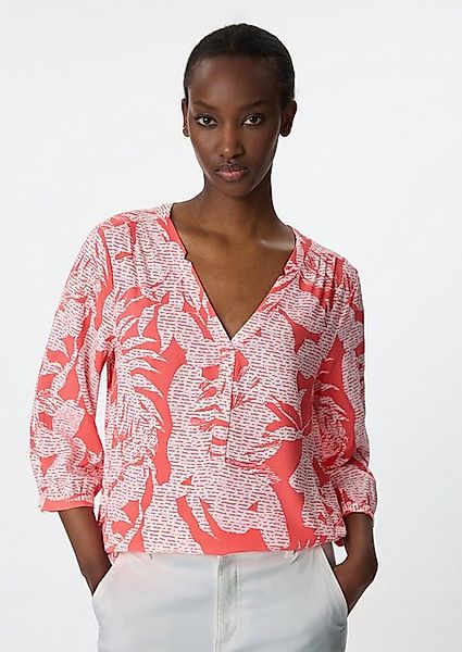 Comma 3/4-Arm-Shirt Gemusterte Bluse mit 3/4-Ärmeln günstig online kaufen