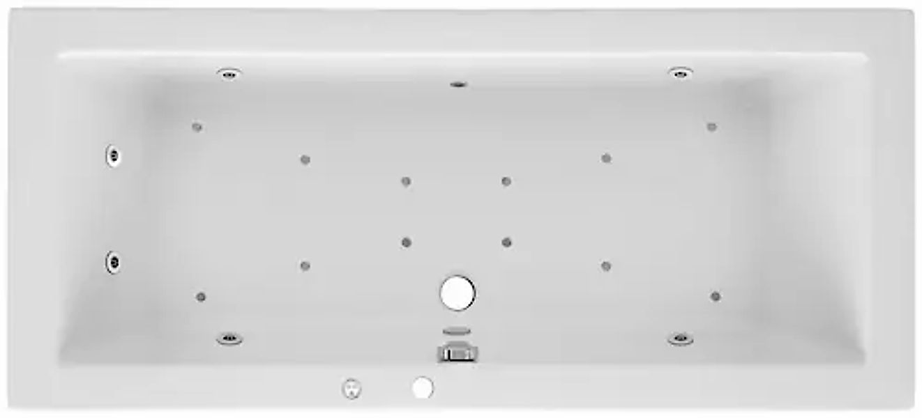 OTTOFOND Whirlpool-Badewanne »Cubic« Höhe 62,5 cm Typ Premium, chrom günstig online kaufen